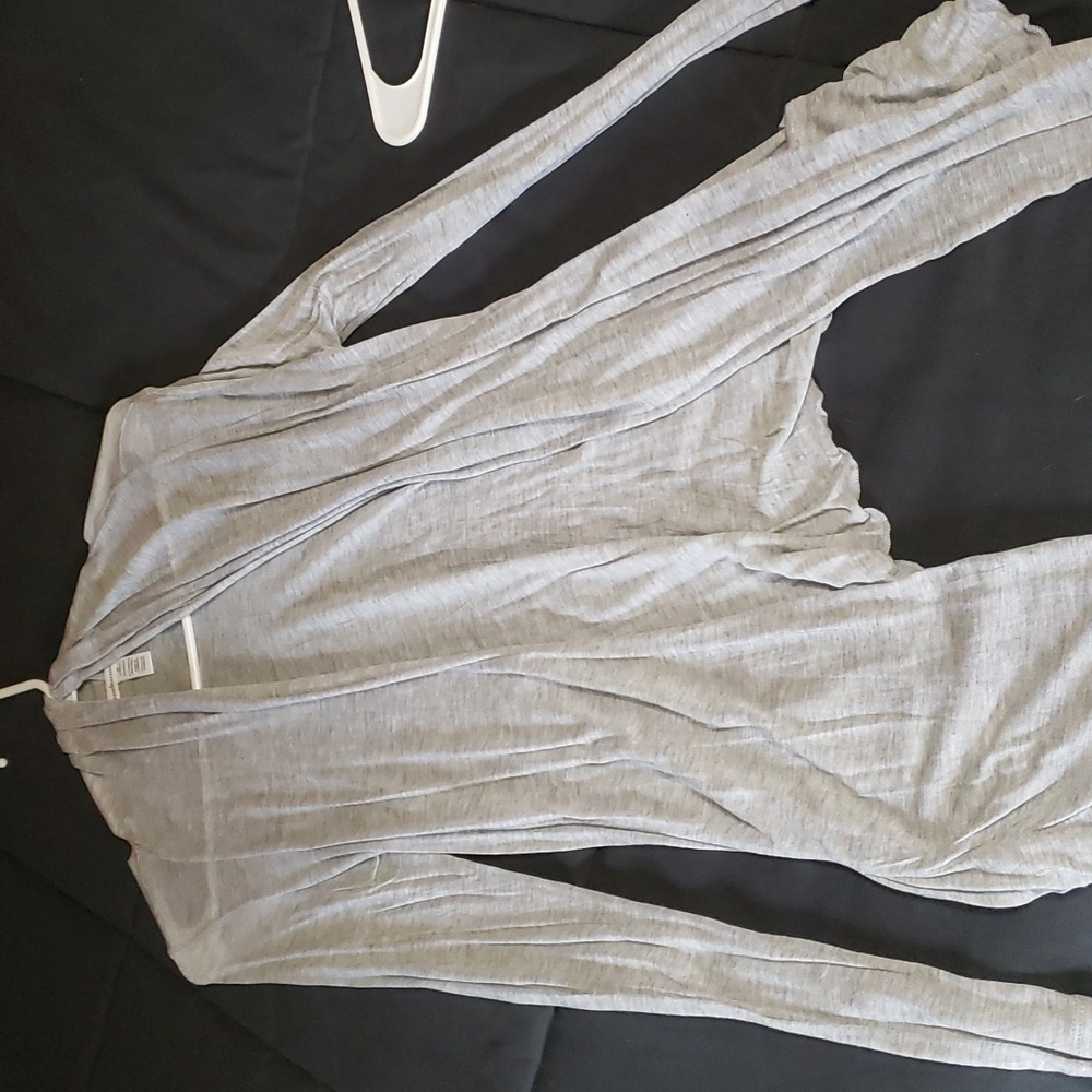Light gray cardigan